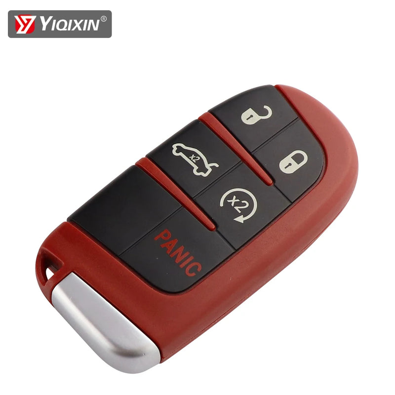 YIQIXIN Fit For Dodge Dart Challenger Charger Durango Journey For Jeep Chrysler 300 Remote Car Key Shell Cover Case Red 5 Button