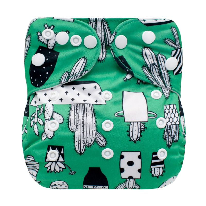 [Mumsbest] Washable Baby Coth Diaper Kids Panties Ecological Reusable  Unisex MCN Boys Girls Pocket Nappy Cover 3-15kg 3-15KG