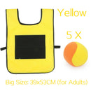 Outdoor-Sportspiel Requisiten Weste Klebrige Trikot-Weste Spielweste Weste mit klebrigen Ballwurf-Spielzeugen für Kinder Sportspielzeug