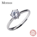 Modian 3 Different Size Dazzling AAA Zircon Ring for Women Fashion 925 Sterling Silver Wedding Engagement Ring Fine Jewelry