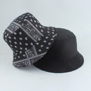 2022 New Fashion Vintage Print Bucket Hats Reversible Bob Chapeau Femme Hip hop Caps Gorro Men Fisherman Hat
