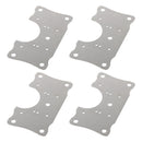 4 Pcs Cabinet Hinge Repair Plate Kit for Protecting Wooden Kitchen Cabinet Door Hinge Repair Plate Furniture Window Drawer Repai