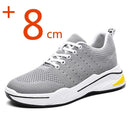 YEINSHAARS Men Heightening Shoes Elevator Shoes Height Increase Shoes for Men Casual Height Shoes Insole 8CM Black Shoes