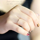 Hot Couple Simple Crystal Ring Cute Fine Tiny Zircon Classical Women Tail Rings Lovers Gold Silver Color Wedding Ring Jewelry