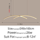 Remote control Modern LED Pendant Lights For study Kitchen Dining Living Room Cord Hanging Lustre Indoor Lamps Input AC90-260V