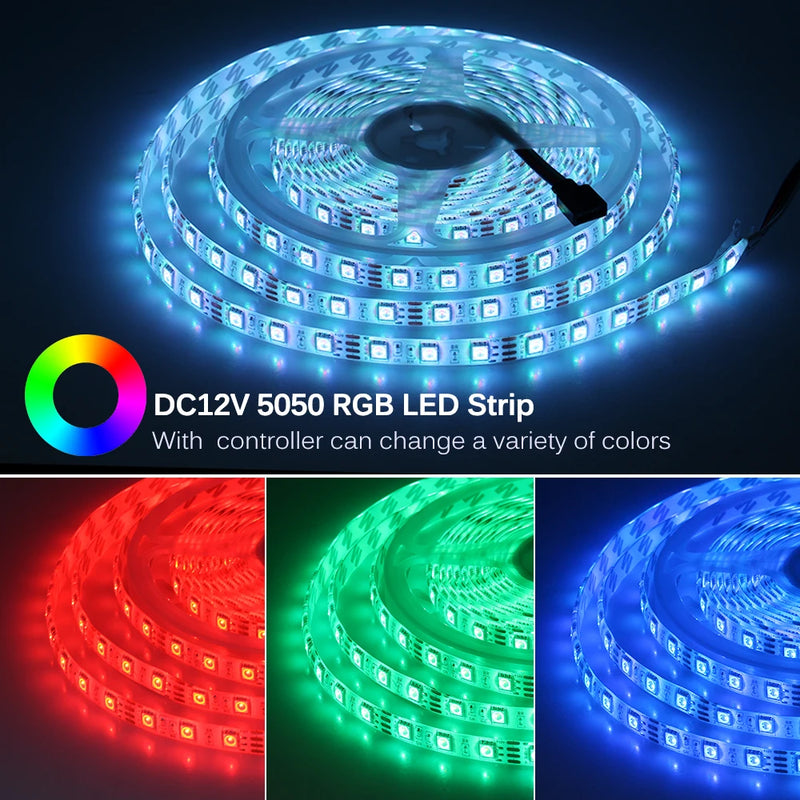 New Arrivals LED Strip 4040 Upgrade of 5050 DC12V 60LEDs/m 6W/m Flexible LED Light RGB 5050 LED Strip 300LEDs 5m/lot