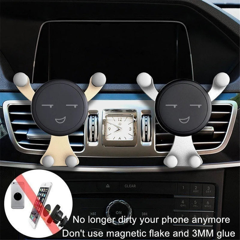Gravity Car Mobile Phone Holder Air Vent Clip Mount For Cell Stand Smartphone GPS Support For iPhone 13 12 Xiaomi Samsung