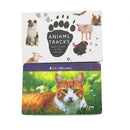 72PCS Montessori Lernkarten Tiere Fußspuren Montessori Englisch Lernen Karte Frühes Lernspielzeug Memory-Spiel für Kinder