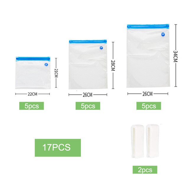 Reusable Vacuum Bags For Freezing Food Storage Seal Bags Fresh Keeping Seal Pack Kitchen Organizer Manual Vacuum Pump Machine