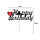 Poker Theme Cake Toppers Casino Birthday Cupcake Topper Gambling Scene Playing Card Picks Adults Kids Birthday Party Supplies