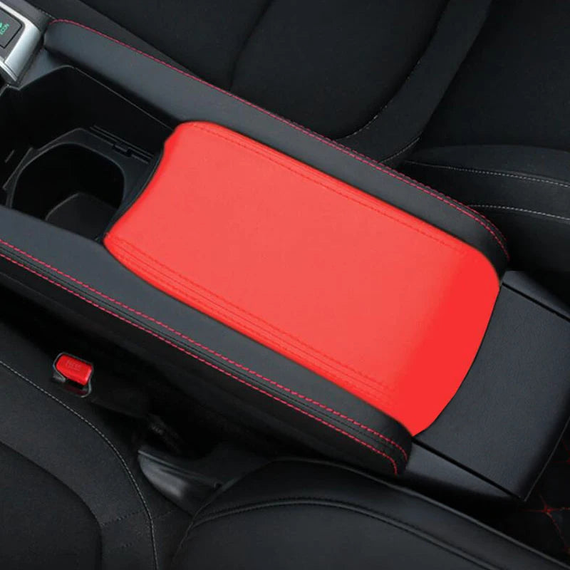 For Honda Civic 10th Gen 2016 2017 3pcs Car Center Control Armrest Microfiber Leather Cover