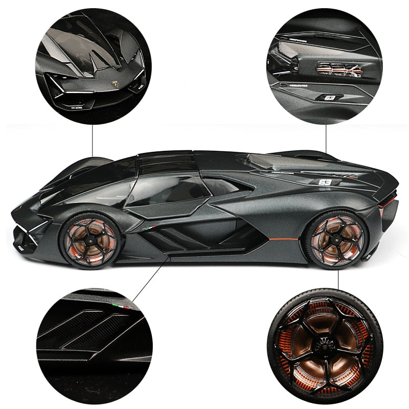 Bburago 1:24 Lamborghini Third Age Concept Terzo Millennio Car gift simulation alloy car collection toy