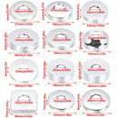 1Pcs Stainless Steel Water Pipe Wall Covers Self-Adhesive Shower Faucet Decorative Cover Chrome Finish Bathroom Accessories