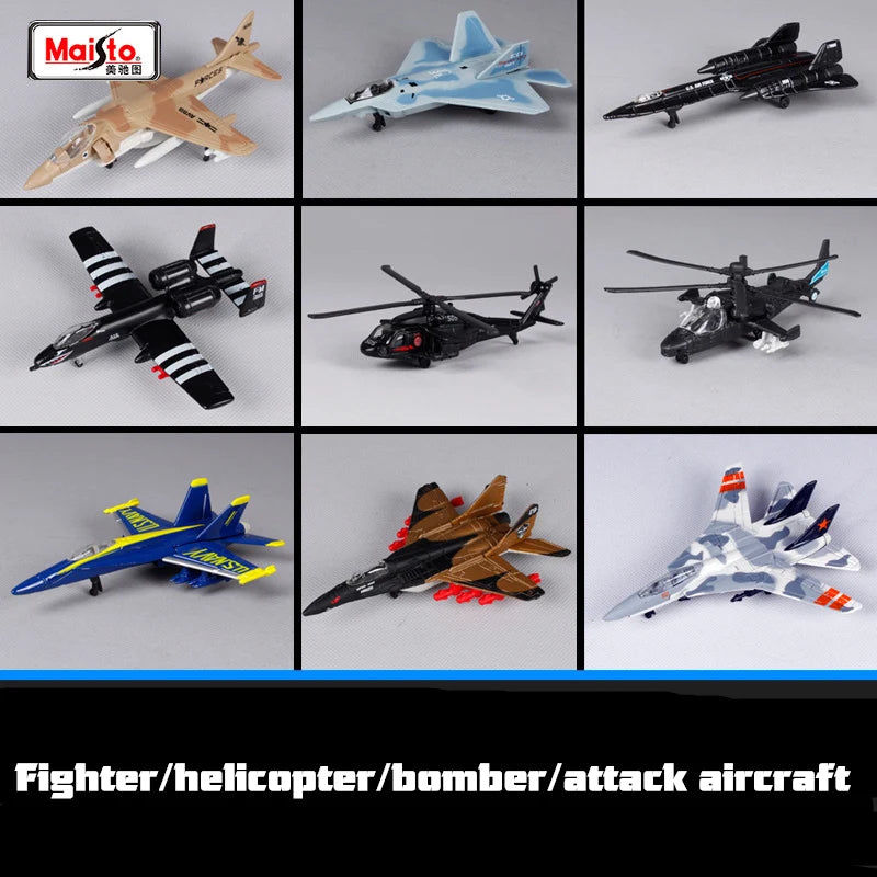 Maisto original model airplane die-casting  metal toy gift collection transport airplane fighter helicopter Games Children toys