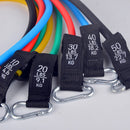 12-teiliges Widerstandsband-Set Bodybuilding Home-Gym-Ausstattung Professionelles Trainings-Fitness-Expander-Set aus elastischem Gummi