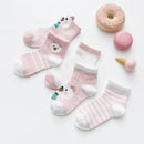5Pairs/lot 0-3Y Infant Baby Socks Baby Socks for Boys Girls Cotton Mesh Newborn Toddler First Walkers Baby Clothes Accessories
