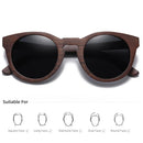 GM Brand Desgin Spring New Style 100% Bamboo Polarized Sunglasses Men Women Fashion Glasses UV400 Wooden Square Box