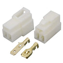 6.3 mm 3 Pin DJ7031-6.3-11/21 Kfz-Steckverbinder Kabelanschlussstecker-Kits Motorrad E-Bike Auto Anschluss Stecker Buchse