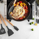The Atelier | Non-Stick Silicone Kitchen Utensil Set with Wooden Handles