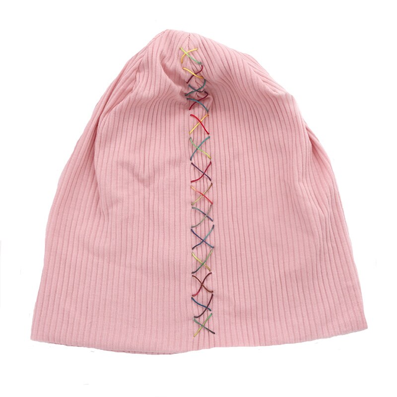 Soft colorful ribbon cotton ribbed hats for women hat 2020 New Spring Winter Slouchy hats ladies Girls Skullies Beanies Gorros