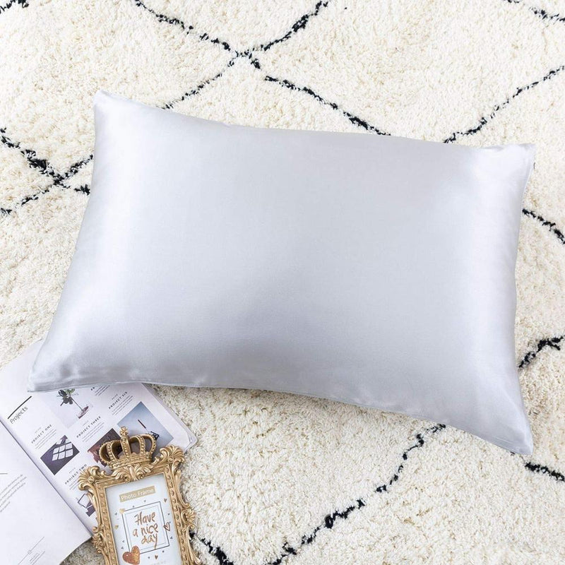 25MM Pure Silk Zipper Pillowcase 1pc 100% Nature Mulberry Silk Pillow Cover Single pillow Case