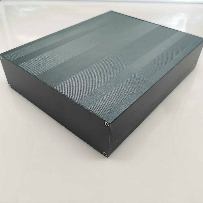 Aluminum Cooling Box Circuit Board Project Electronic Black Cooling Case 220X178X50MM For Data Board Power Supply Units