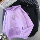Plus Samt-Sweatshirts Damen Weiß Damen-Kleid mit Kapuze Hoodies Damen Langarm Casual Kapuzenpullover Oversized Pullover Tops