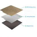 KINGROON 3D Printer Heatbed PEI Spring Steel Sheet 180x180 /235x235 PEI Flexble Magnetic Bed for KP3S Ender 3 CR10 Build Plate