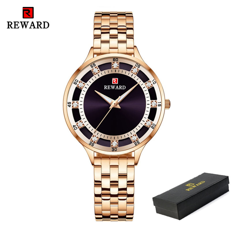 REWARD Fashion Luxury Brand Ladies Quartz Watch Casual Waterproof Women Watches Reloj Mujer 2023 Female Clock Relogio Feminino