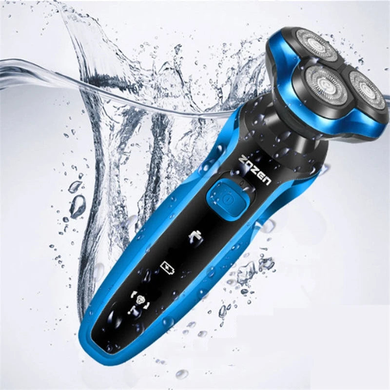 Electric Razor Electric Shaver Rechargeable Shaving Machine Cleaning Beard Razor for Men Wet and Dry Waterproof Washable ZN1159