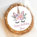 Unicorn Party Decor Sticker Customized Name Text Girl's Party Unicorn Birthday Party Decorations Kids Favors DIY Supplies
