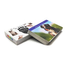 72PCS Montessori Lernkarten Tiere Fußspuren Montessori Englisch Lernen Karte Frühes Lernspielzeug Memory-Spiel für Kinder