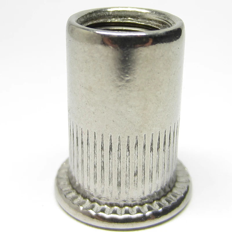 10PCS/Lot M3 M4 M5 M6 M8 M10 M12 304 Stainless Steel Flat Head Threaded Rivet Insert Nutsert Cap Rivet Nut