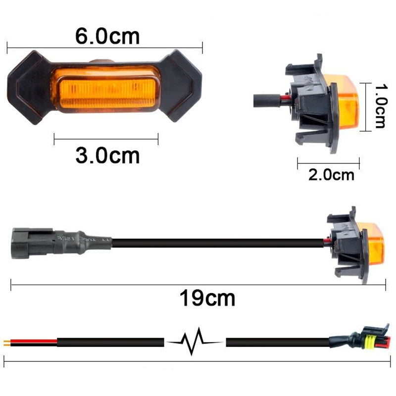 Waterproof Amber / White LED Front Grille Lighting Kit For car 2016-2020 Toyota Tacoma Fso police lights Fso Auto Flashers