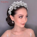 YouLaPan HP375 Wedding Crown Pearls Bridal Tiara Women Headband for Brides Hair Accessories Princess Hair Ornaments Headdress