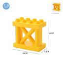 Big Size Block Bricks Train Tracks  Traffic Stop Lights Straight Duploes Black Accessories DIY Hot Toys For Children Baby Gift