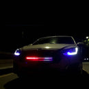 56CM 7 color RGB 147 Modes Strobe Scanner Strip Wireless Remote Control Super bright 12V 5050 48 LED Knight Rider Warning Light