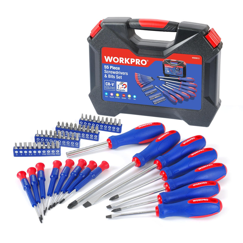 WORKPRO 55PC Screwdriver Set Precision Screwdrivers Set Screwdriver for Phone Screw driver Bits