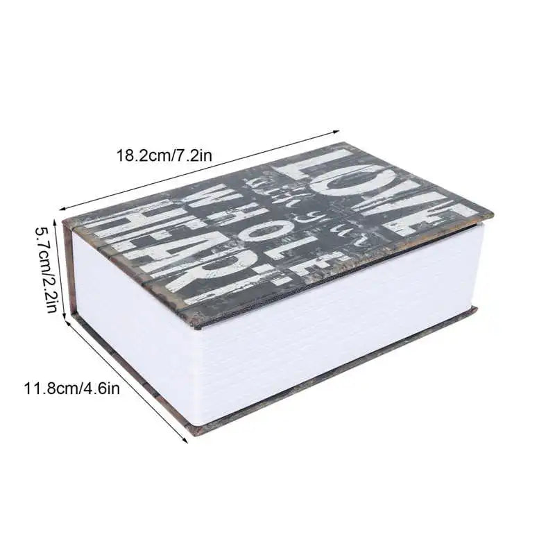 Mini Simulation Dictionary  Popular Secret Book Money Hidden Secret Security Book Money Box with Combination Lock Safe Box