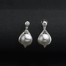 New Fashion 925 sterling silver Fine Jewelry Set Crystal Pearls Ring Earrings Necklace Jewelry Sets For Women