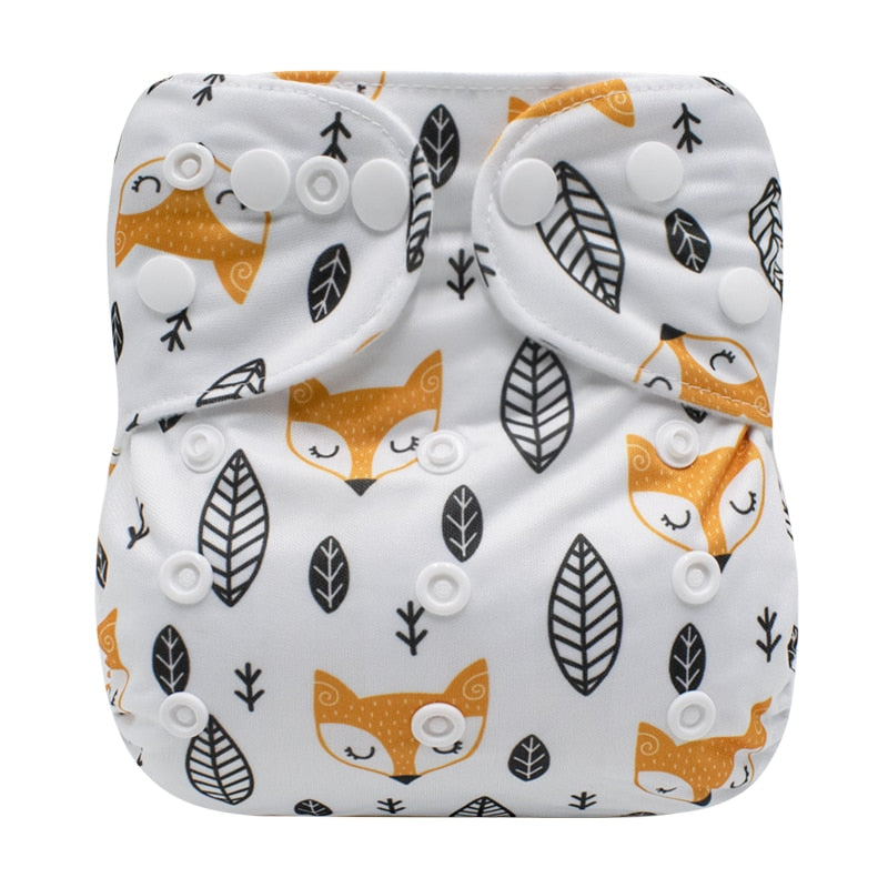 [Mumsbest] Washable Baby Coth Diaper Kids Panties Ecological Reusable  Unisex MCN Boys Girls Pocket Nappy Cover 3-15kg 3-15KG