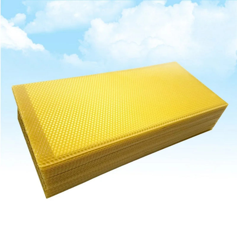 10pcs Honeycomb Foundation Bee Wax Foundation Sheets Paper Beehive Wax Frames Base Sheets Bee Comb Honey Frame Beeswax