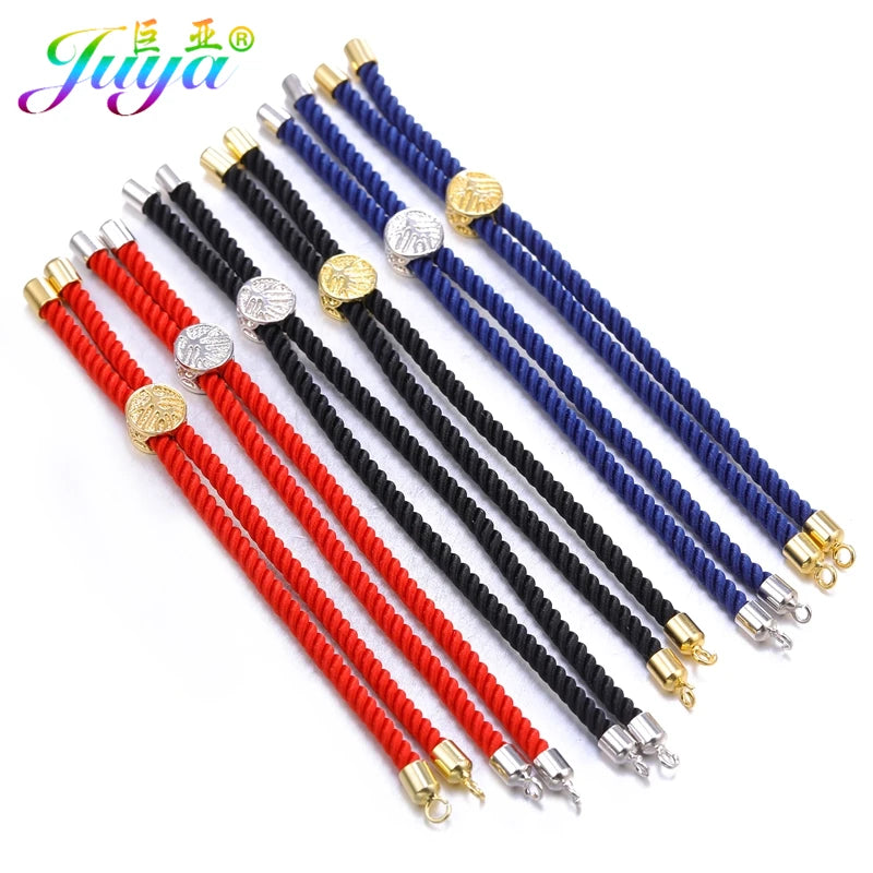 Juya 3Pcs/Lot Wholesale Handmade Adjustable Slider Chains Accessories For DIY Fashion Charms Bracelets Making Components Supplie