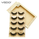 YSDO 5 pairs eyelashes mink strip lashes dramatic eyelashes natural 3d mink eyelashes makeup false eyelashes cilios maquiagem