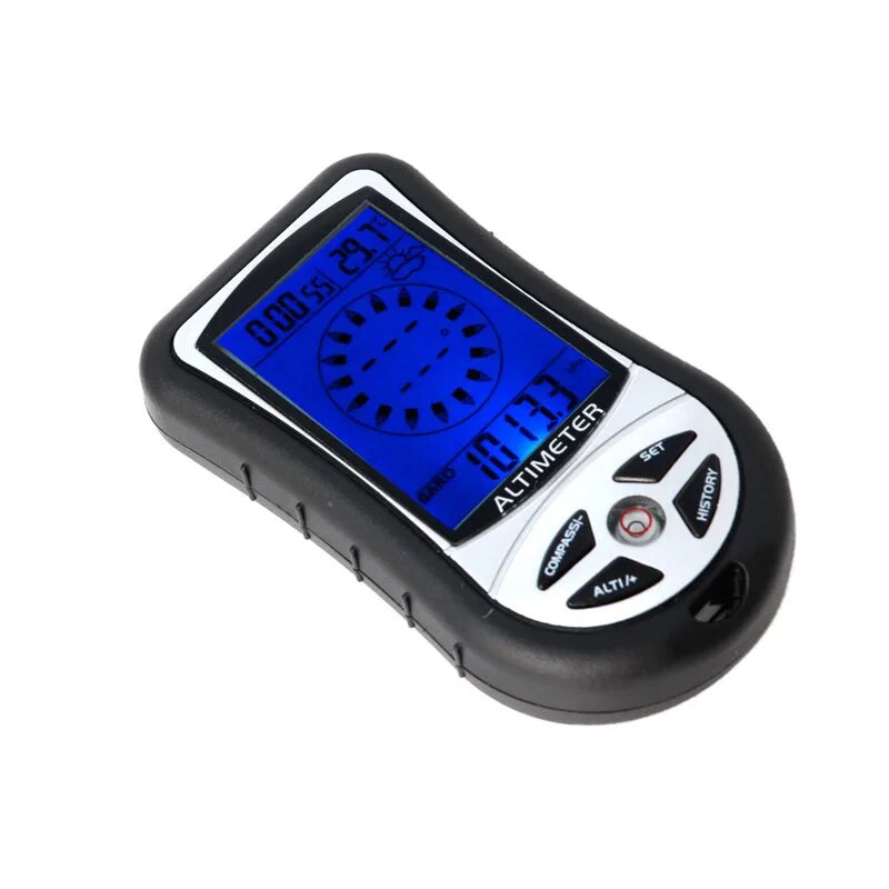 Digital 8 in 1 LCD Compass Barometer Altimeter Thermo Temperature Clock Calendar