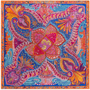 Luxury Brand Scarf 130cm Bandanna Incanto Amity Twill 100% Silk Scarf Women Square Scarves Kerchief For Ladies Fashion Shawl