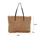 Straw Woven Tote Bags Casual Large Luxury Design Capacity Handbag Beach Shoulder Simple Women's Bag Shopping Summer bolsos