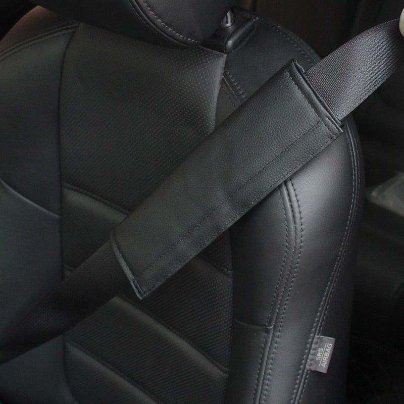 Car Seatbelt Shoulder Pad Comfortable Driving Seat Belt Vehicle Shoulder Pad Cover Cushion Harness Pad for BMW ///M Color Driver