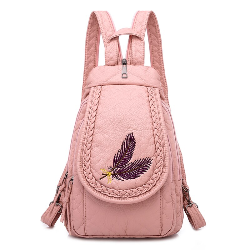 High Quality Soft PU Leather Backpack Women Small Chest Bags Fashion School Bag Casual Shoulder Bags for Women 2021 New Mochila