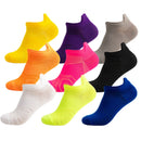 Athletic Sport Ankle Boat Socks Nylon Outdoor Basketball Bike Running Football Breathable Non-Slip Candy Color No Show Socks